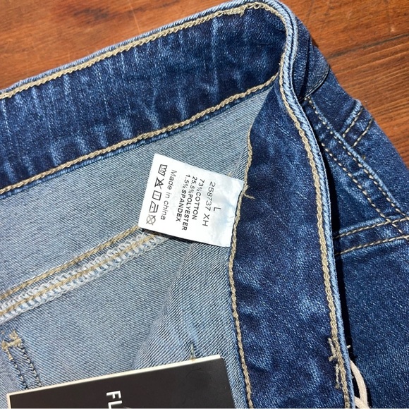 Flamingals flare Stylish Blue Denim Jeans large - Picture 5 of 6